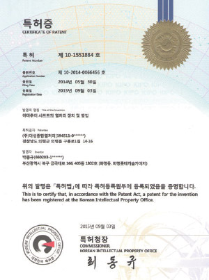 특허 증서 15